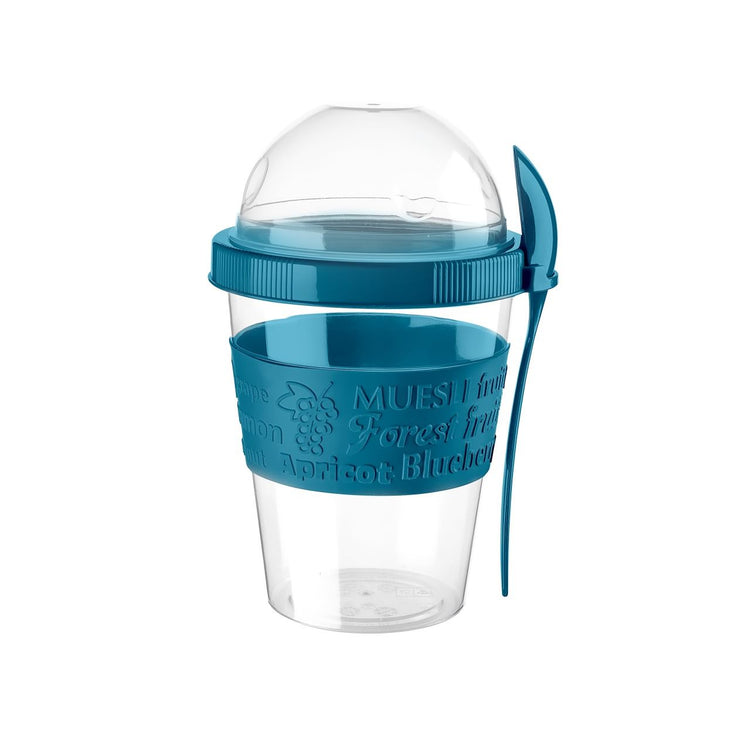 Lillu 20 oz Premium To-Go Yogurt & Granola Cup with Integrated Spoon