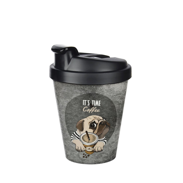 Lillu 14 oz Motto Thermal Travel Mug with Secure Flip-Top Lid