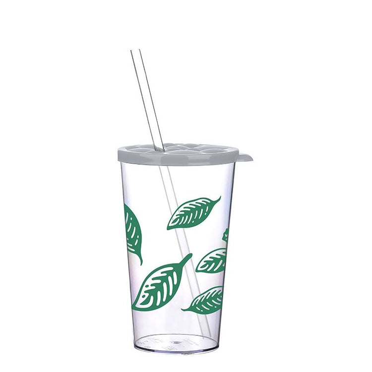 Lillu 24 oz Boba & Shake Clear Tumbler with Reusable Straw