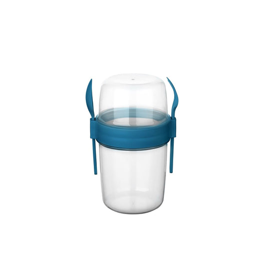 Lillu 37 oz Take'N Go Jumbo Dual-Compartment Cereal & Yogurt Cup
