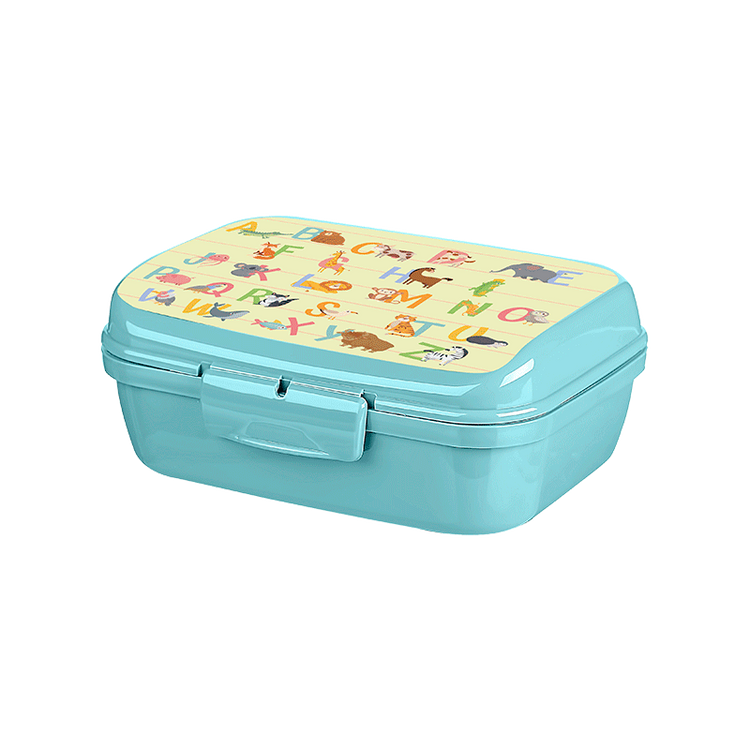 Lillu 34 oz Onyx Kids' Educational Bento Lunch Box