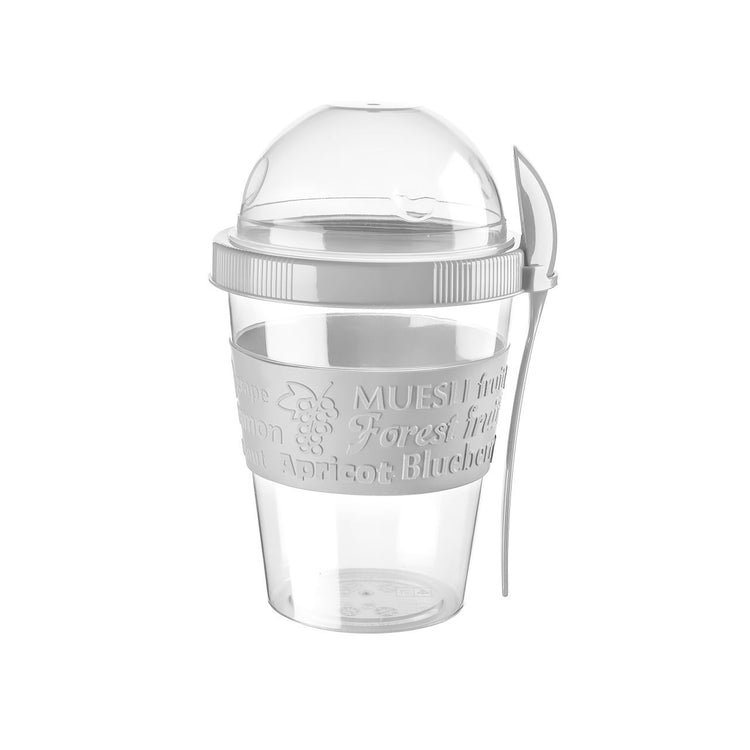 Lillu 20 oz Premium To-Go Yogurt & Granola Cup with Integrated Spoon