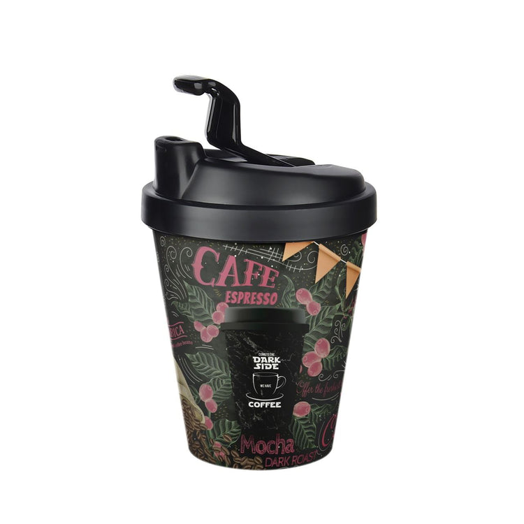 Lillu 14 oz Motto Thermal Travel Mug with Secure Flip-Top Lid