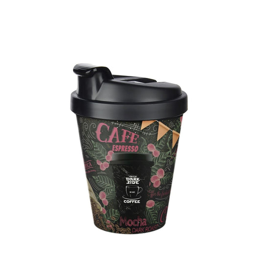 Lillu 14 oz Motto Thermal Travel Mug with Secure Flip-Top Lid