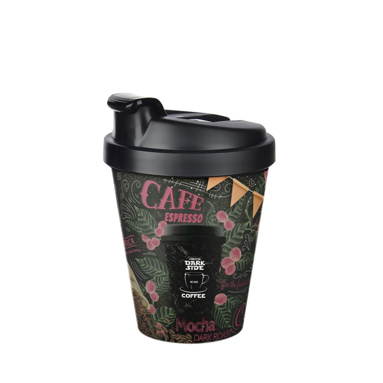 Lillu 14 oz Motto Thermal Travel Mug with Secure Flip-Top Lid