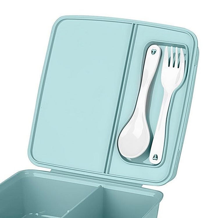 Lillu Creo 3-Compartment School Bento Box with Integrated Cutlery