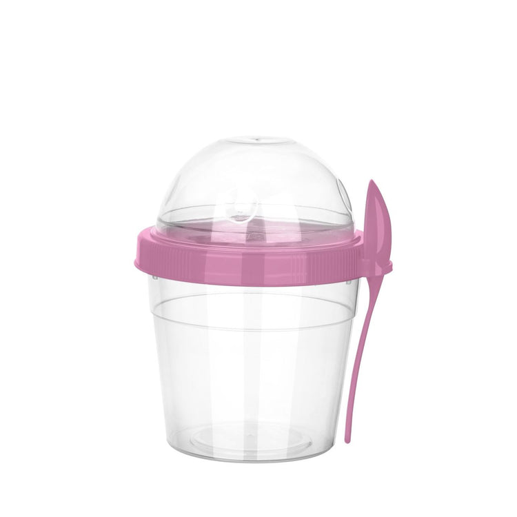 Lillu 17 oz Baby'N Go Portable Food Container with Integrated Spoon