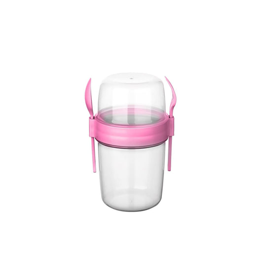 Lillu 37 oz Take'N Go Jumbo Dual-Compartment Cereal & Yogurt Cup