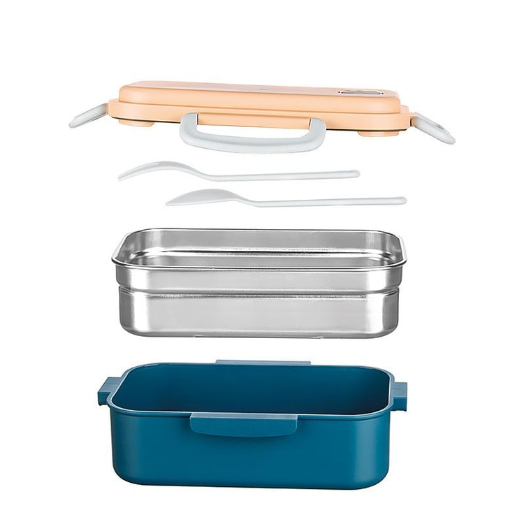 Lillu 17 oz Aura Stainless Steel Bento Lunch Box