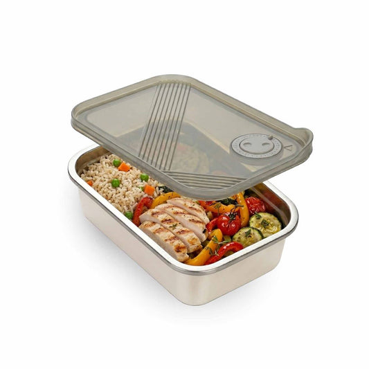 Lillu 27 oz Steelkeep Stainless Steel Food Storage Container with Vented Lid