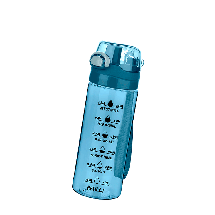 Lillu 17 oz Cascada Motivational Time-Marker Water Bottle
